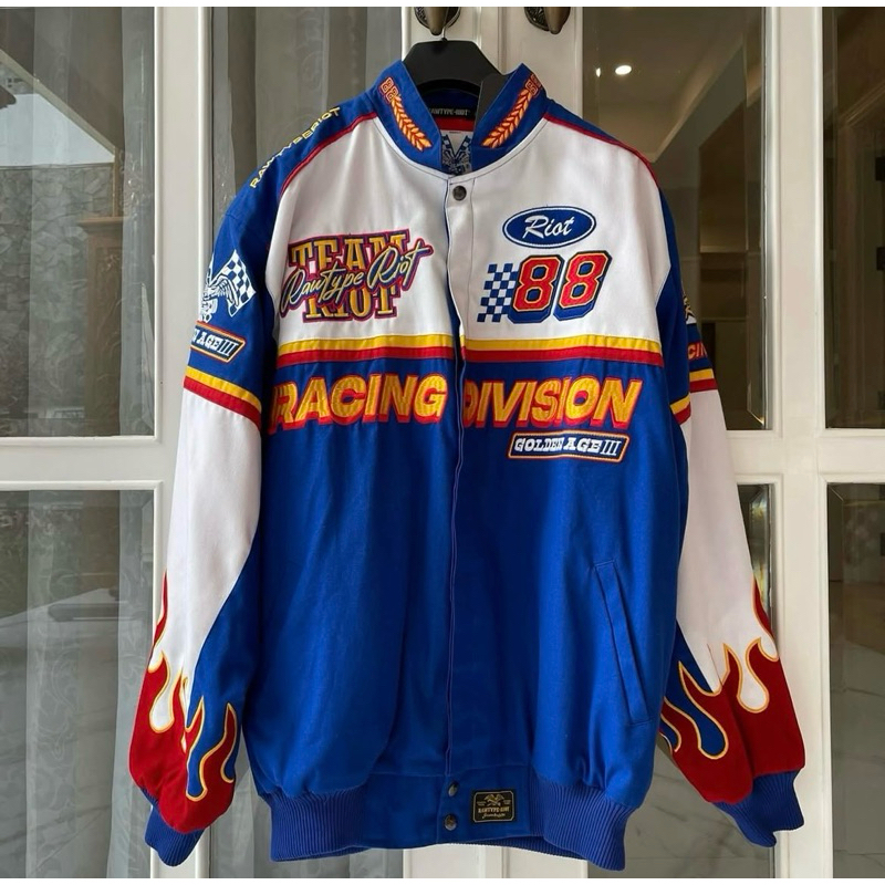 Jaket Racing Rawtype Riot Golden Age III