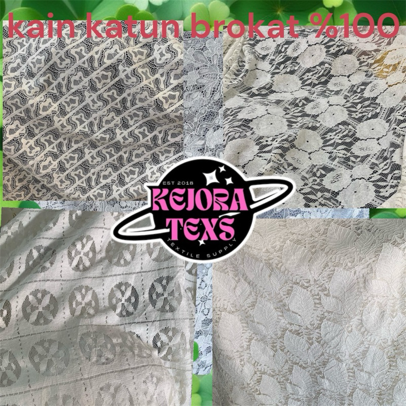 kain katun brokat //kain brokat//katun brokat//(harga persengah meter)p