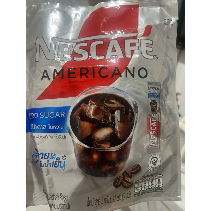 

Nescafe Americano Zero Sugar isi 27Pcs