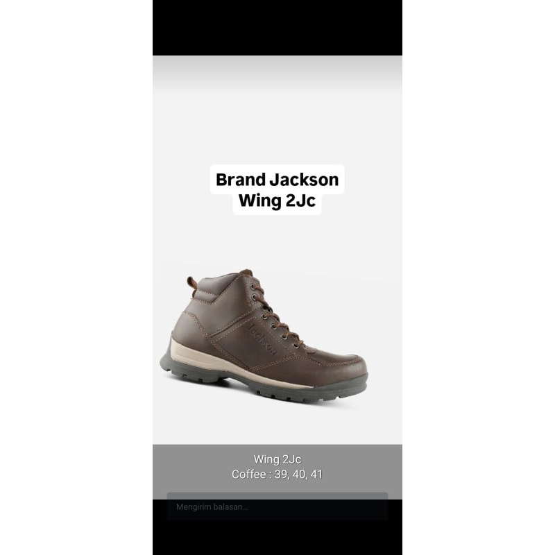Sepatu boots jackson Wing 2