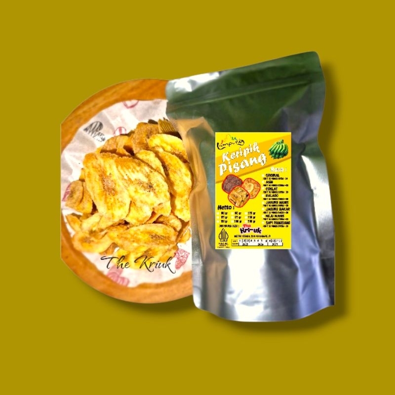 

Kripik Pisang Krispi rasa Jagung Bakar The Kriuk