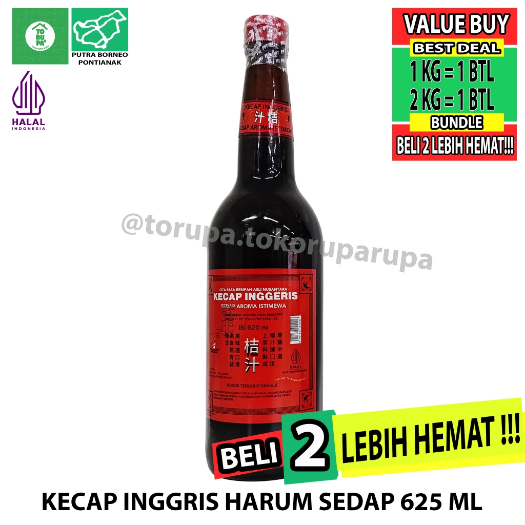 

Kecap Inggris Halal 625 ml Harum Sedap / Kecap Inggris Asia Harum Sedap / Bahan Saus BBQ