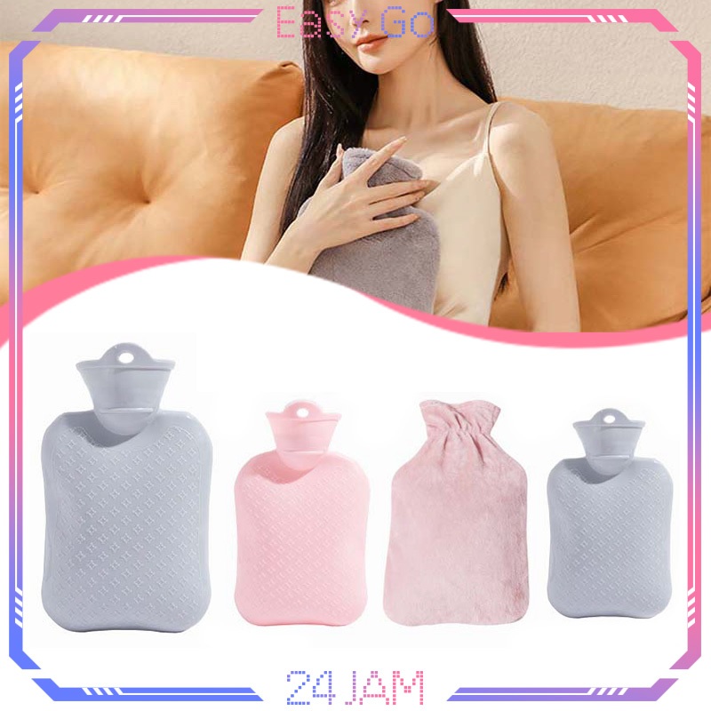 Hot Water Bag Penghangat Perut 1000ml Kantung Kompres Air Panas Kantung Air Panas Kompres Kantong Pe