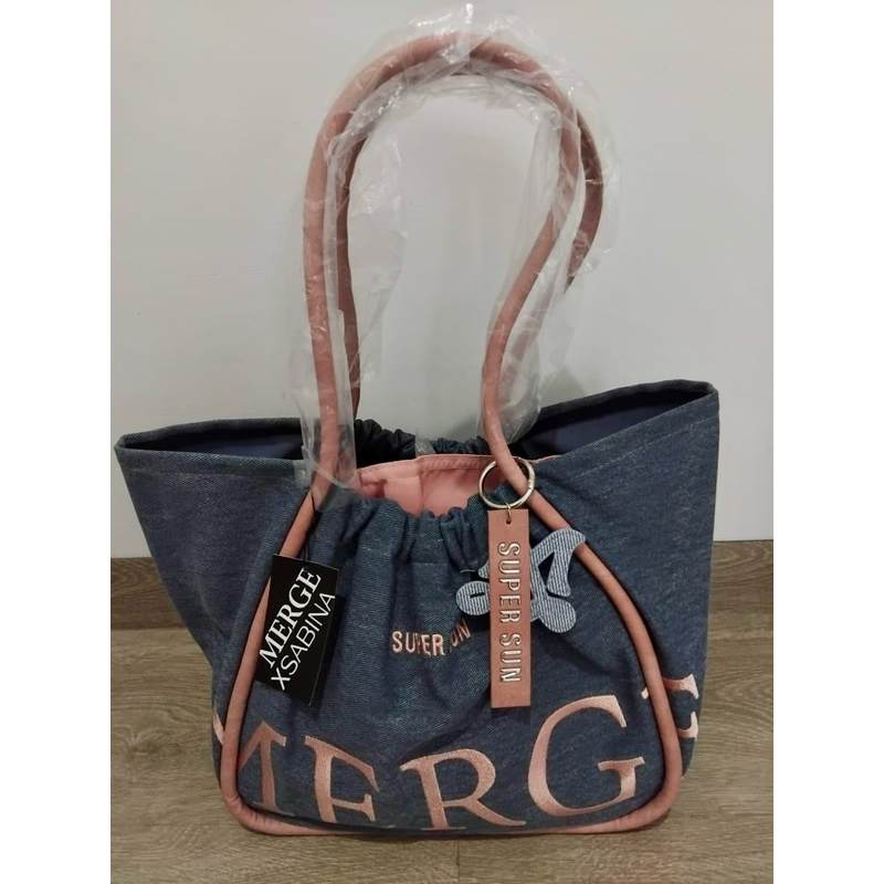 Ready M*rg* Denim Pink Bags Large