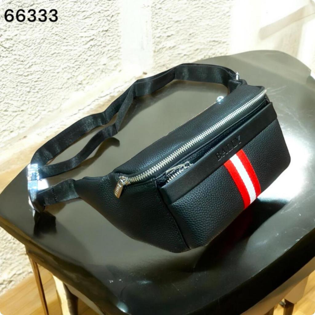 waistbag bally kulit tas pinggang