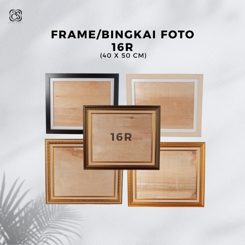 Frame bingkai pigura foto murah ukuran 16R(40 x 50cm),Motif ukir dan minimalis + kaca