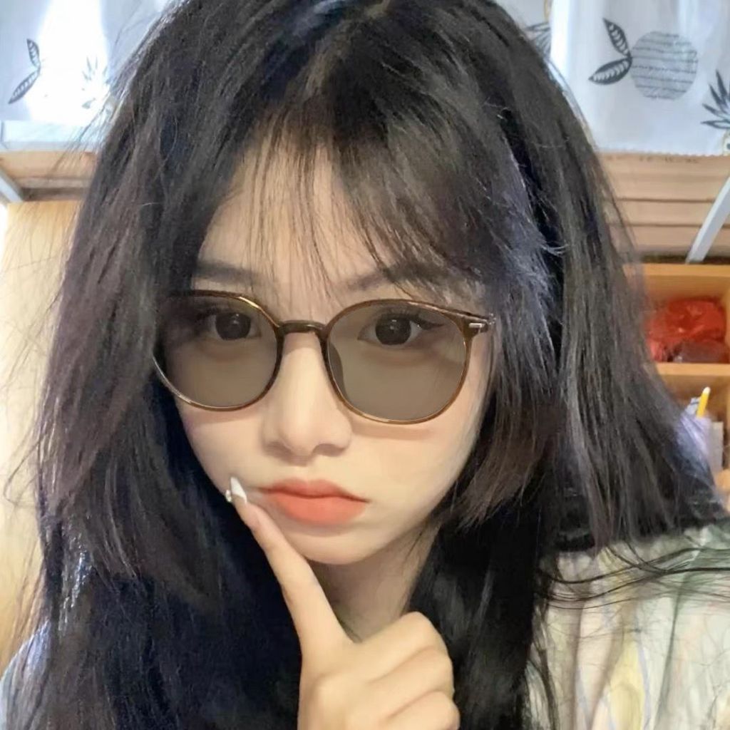 BEST SELLER KACAMATA ANTI RADIASI PHOTOCHROMIC LOGAM BULAT KACAMATA HITAM WANITA