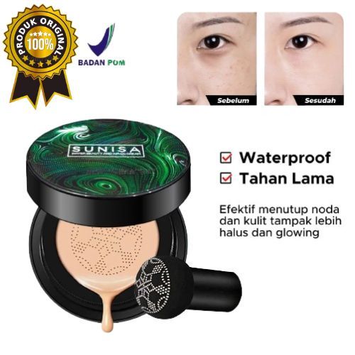 SUNISA MUSHROOM ORIGINAL BARCODE SUNISA AIR CUSHION BB CC CREAM / FOUNDATION WATER