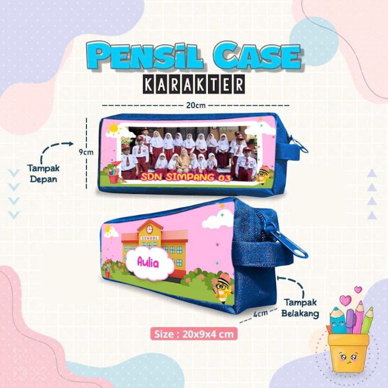 

TEMPAT PENSIL LUCU CANTIK BISA CUSTOME GAMBAR FOTO TULISAN KEREN