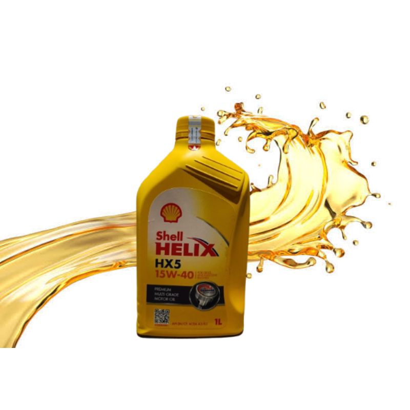 SHELL HELIX HX5 15W-40 PREMIUM MULTI GRADE 1Ltr OLI MOTOR MATIC SHELL HX5 1000ML SHELL HELIX HX5 1Lt
