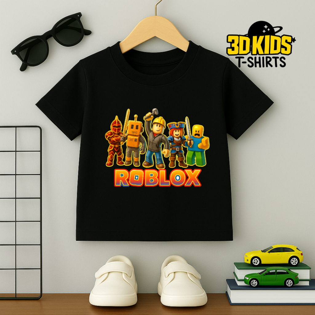 3D CHILDREN'S T-SHIRT-KAOS ANAK DISTRO PREMIUM KAOS ANAK ROBLOX DTF - KAOS ANAK ROBLOX - ROBLOX