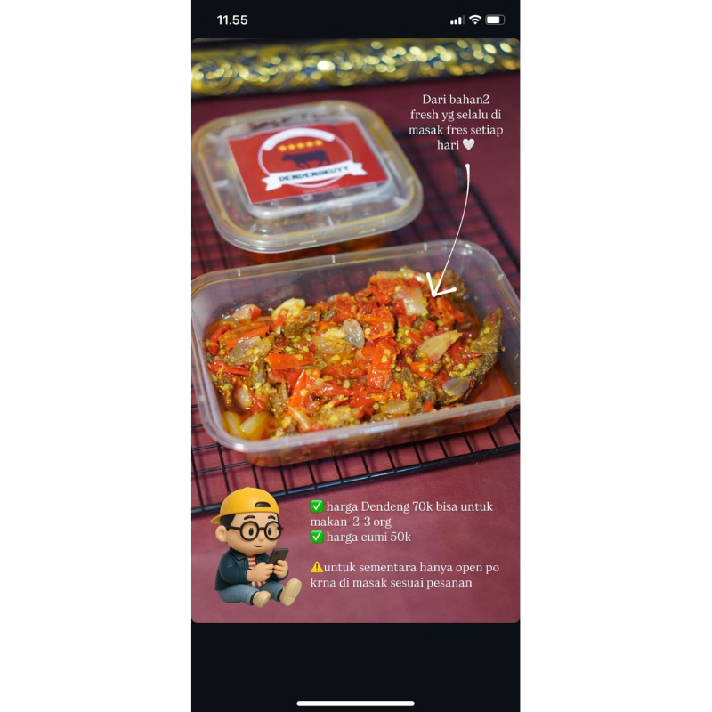 

Dendeng balado siap saji 200gr