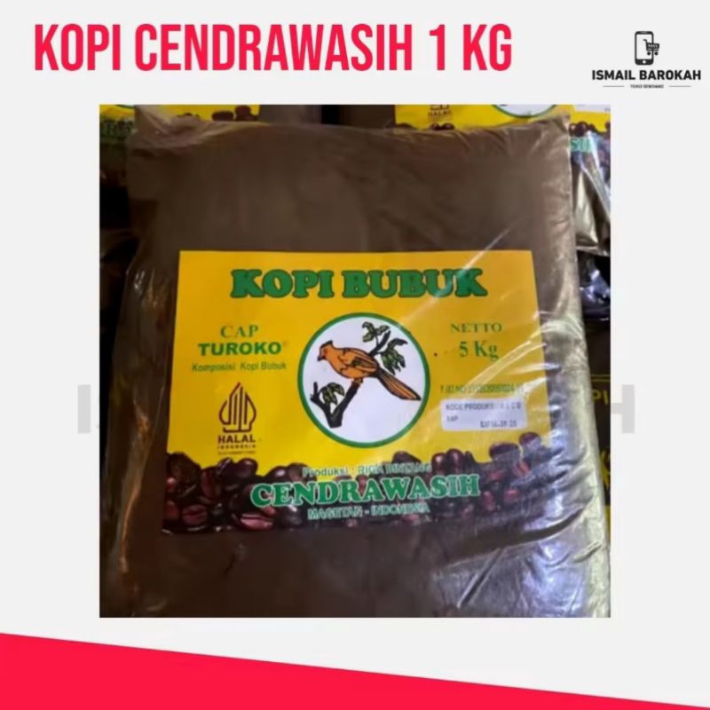 

1 Kg Kopi Bubuk Cendrawasih Cap Turoko Murah