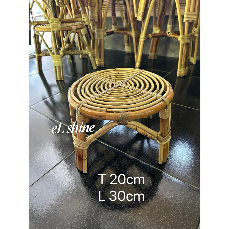 Dingklik Jongkok Dingklik Duduk Dingklik Rotan 20cm