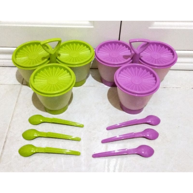 Condimate Set / Tupperware tempat saos, sambal, meses dll