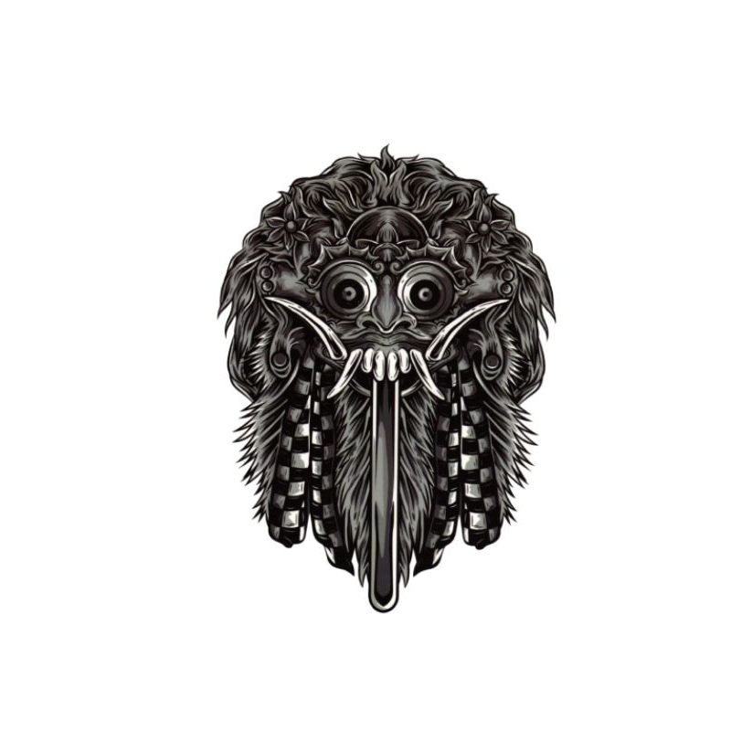 Tatto Tato Temporer YR-1009 Barong Bali Tahan Lama 2-7 Hari - Tattoo Instan Tubuh Pria Wanita - Tatt