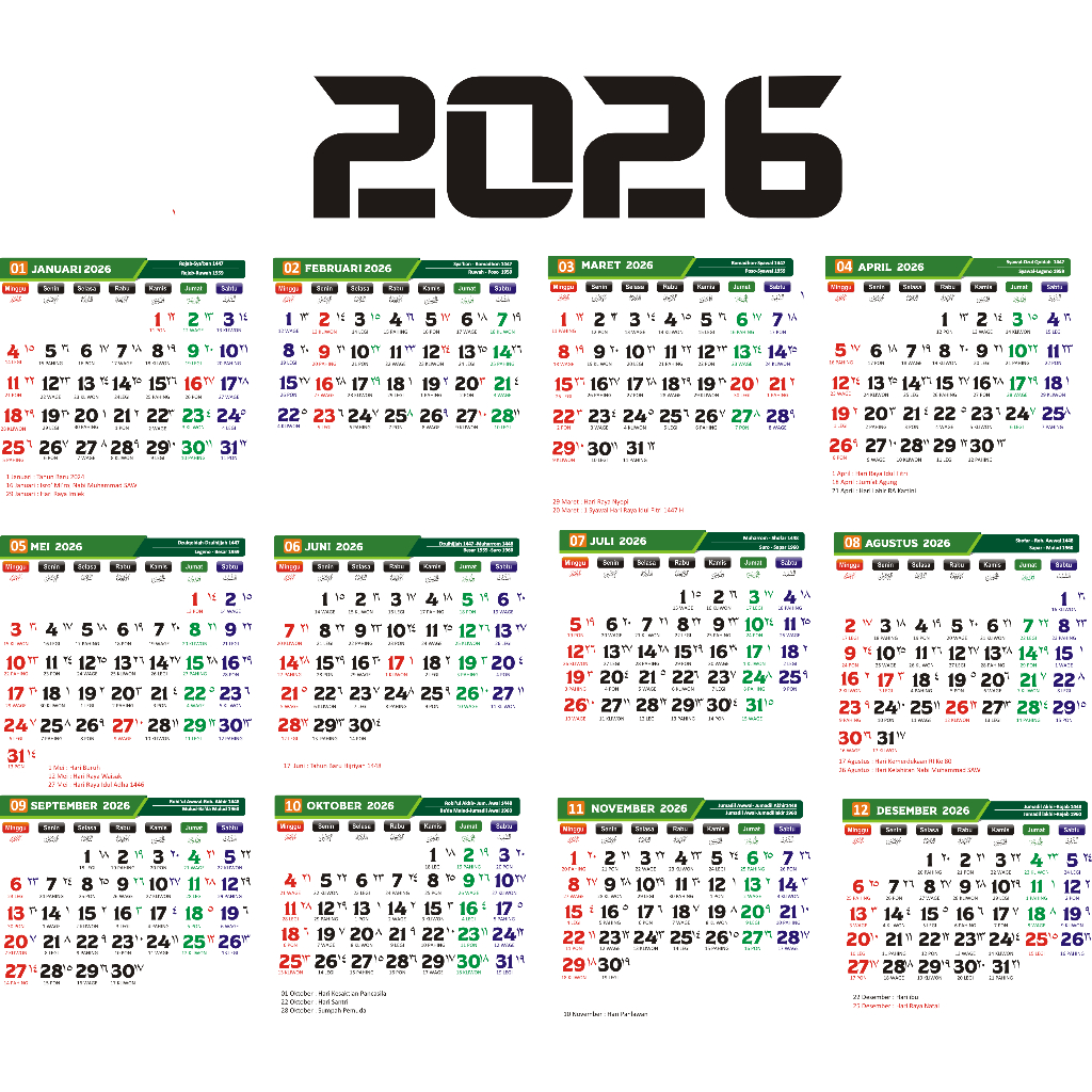 

Master Kalender custome