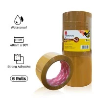 

Deli Packing Tape / Lakban Isolasi Coklat 48mm x 90 Yard x 42 Micron Super Kuat A495