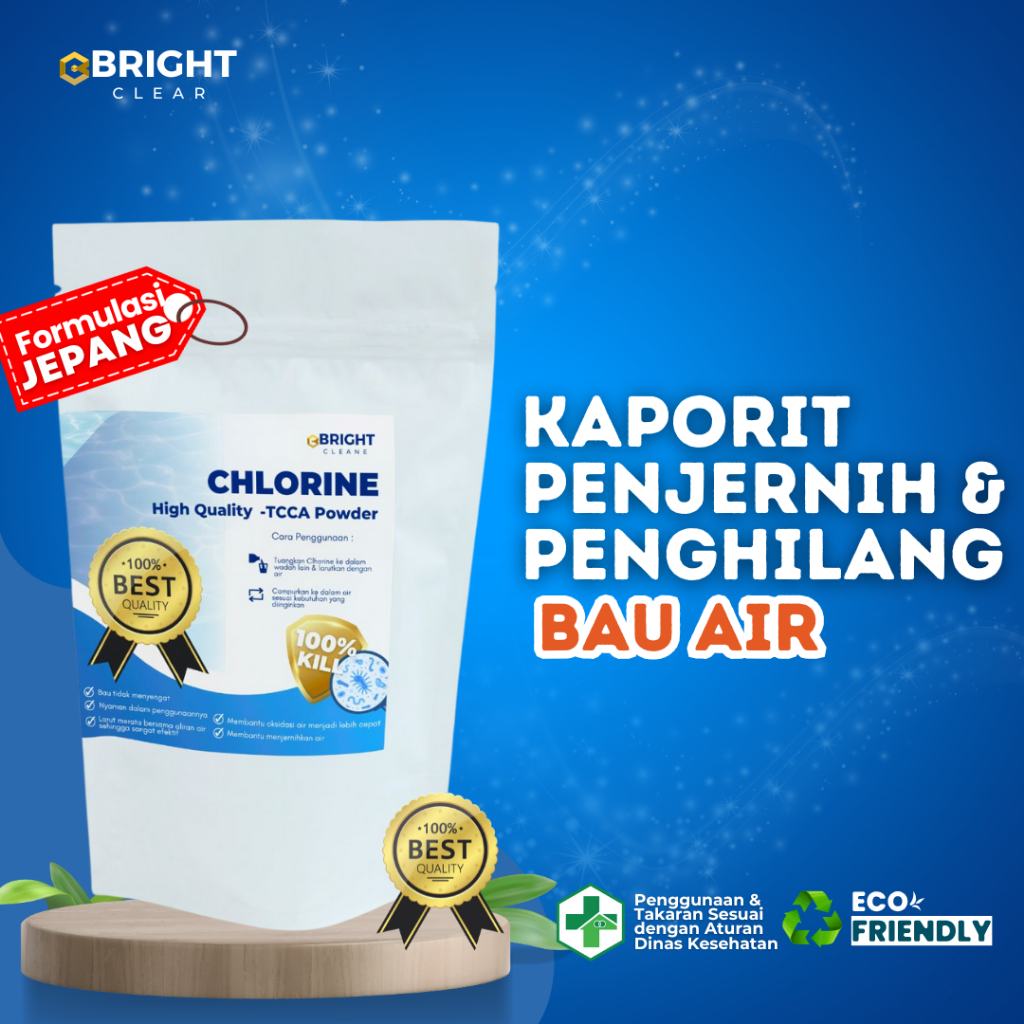 KAPORIT FILTER AIR KRAN KOLAM RENANG PENGHILANG BAU AIR SUMUR BUBUK