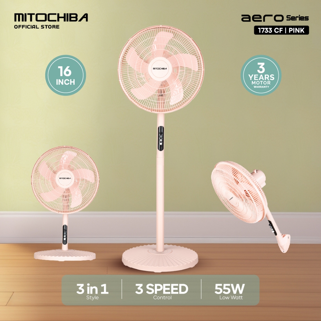MITOCHIBA Kipas Angin 3in1 Multifungsi 1733CF 16 Inch AERO Series