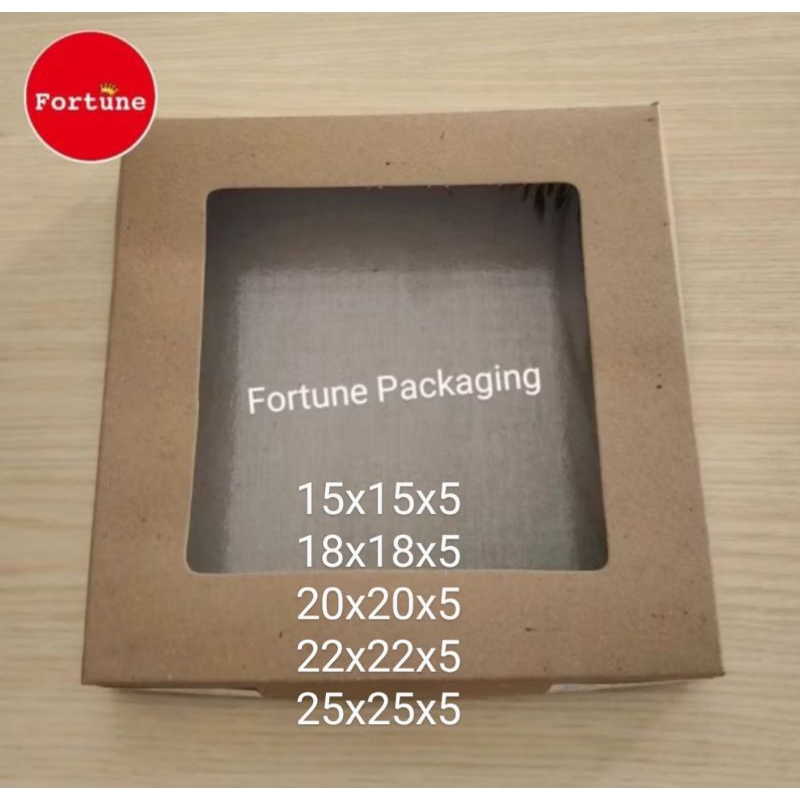 

(Isi 10 pcs) Dus Kraft 15x15x5/18x18x5/20x20x5/22x22x5/25x25x5 Laminasi kokoh bagus untuk Brownies, Bolu Jadoel, Pizza dan Aneka Kue lainnya