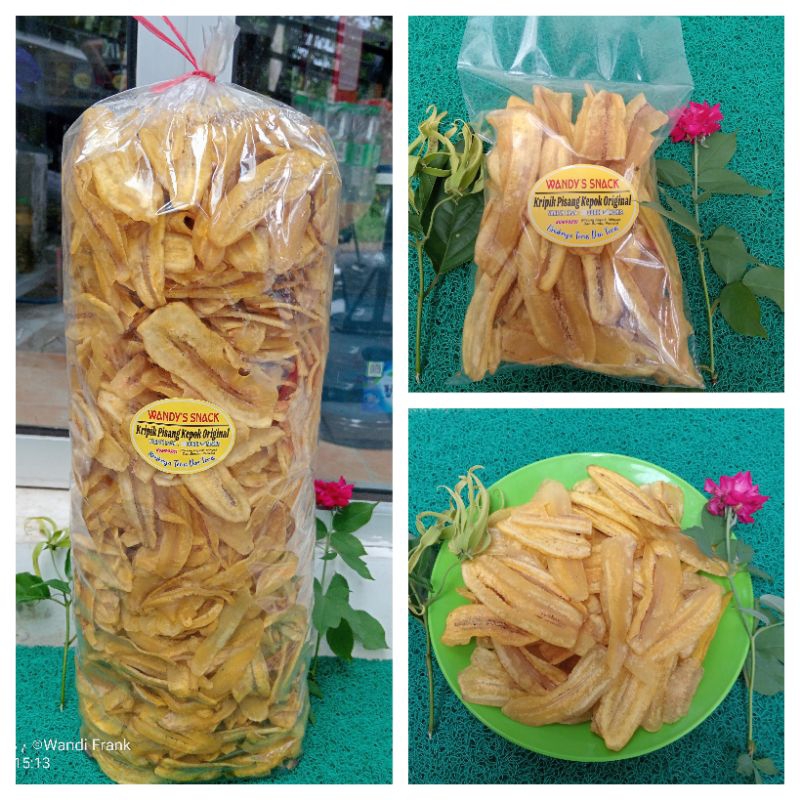 

kripik pisang kepok original 1 kg Rasa Manis dan Rasa Gurih