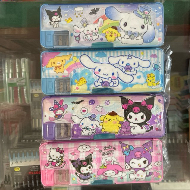 

Pencil Case Kuromi / Tempat Pensil Magnet + Serutan Cinnamoroll / PC Magnet Fancy