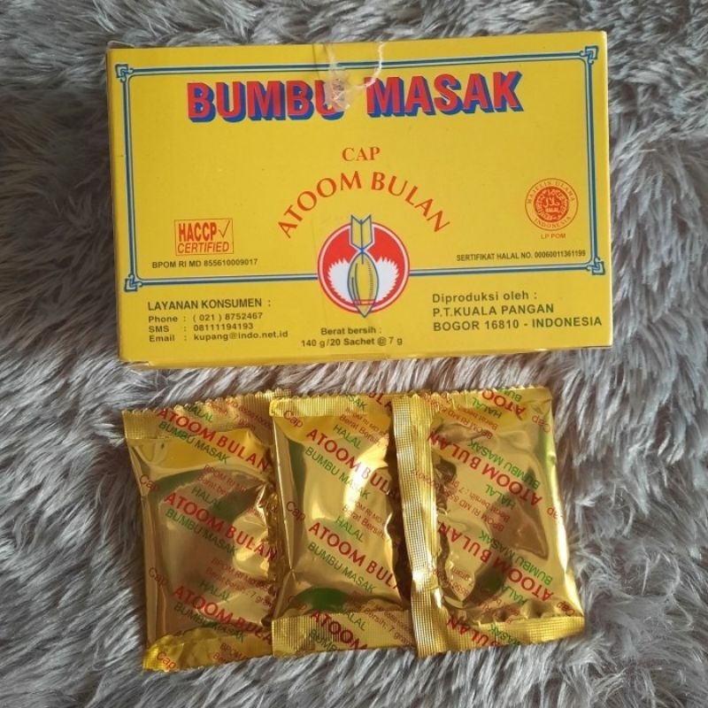 

bumbu masak atoom bulan original 140 g /20 sachet