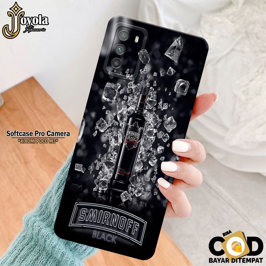 JOYOLA Case XIAOMI POCO M3 - Fahion Case Minuman - Softcase XIAOMI POCO M3 - Pro Camera - Casing XIA