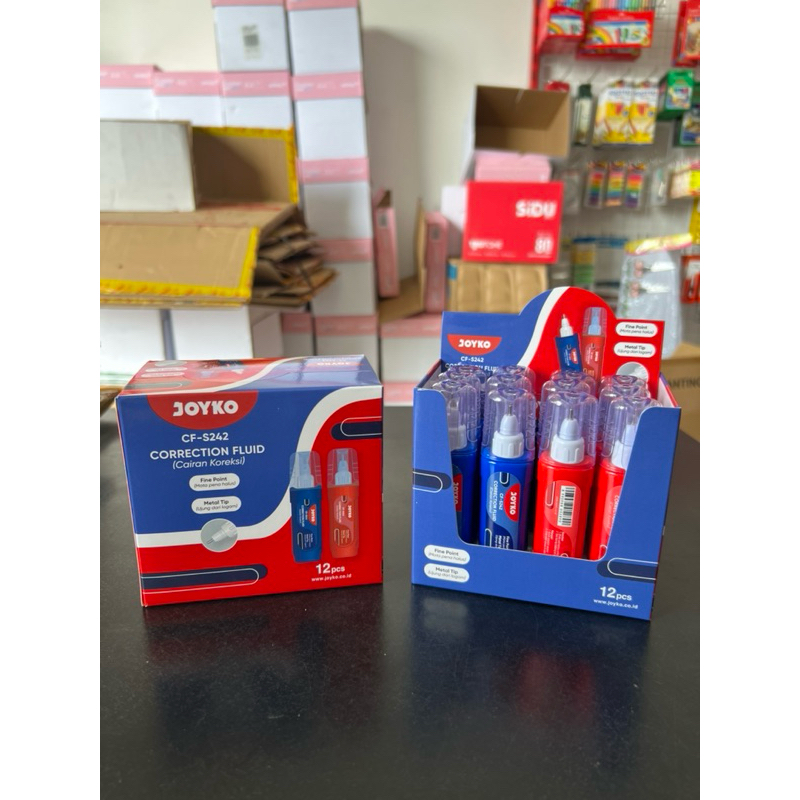 

(12 pcs) Correction Fluid S242 JOYKO Tipex Cair JOYKO