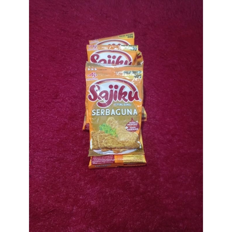 

sajiku tepung bumbu serbaguna kemasan 40gr satu renceng(10 pcs)