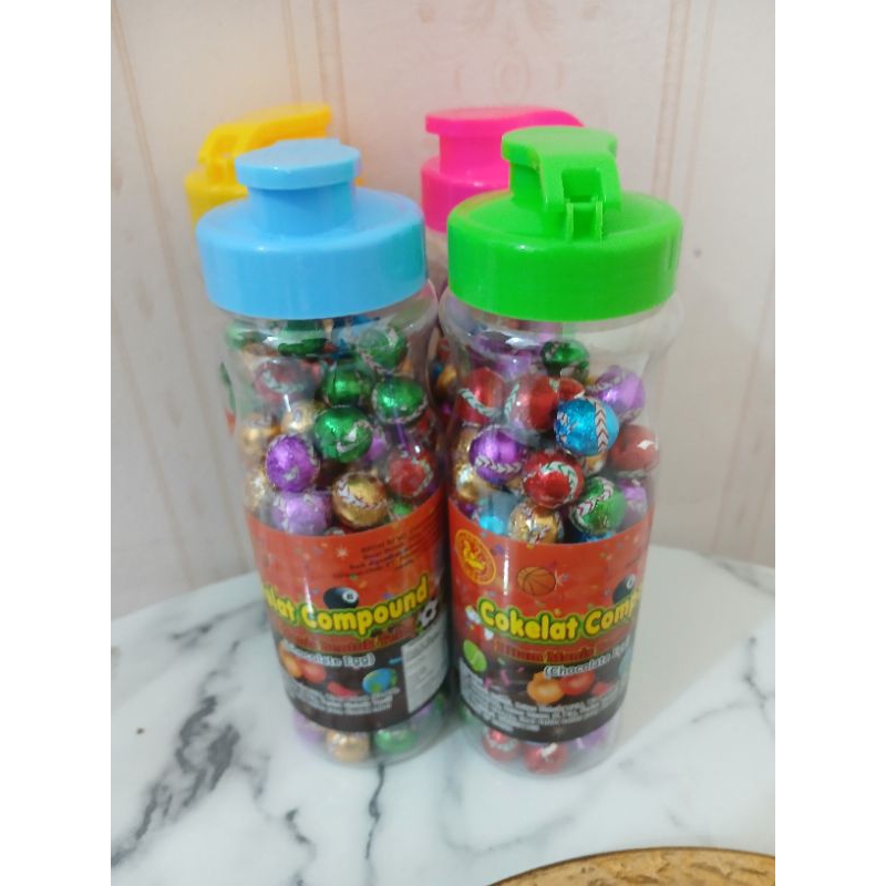 

COKLAT COMPOUND BULAT LUCU ( 1 TOPLES ISI 100 PCS )