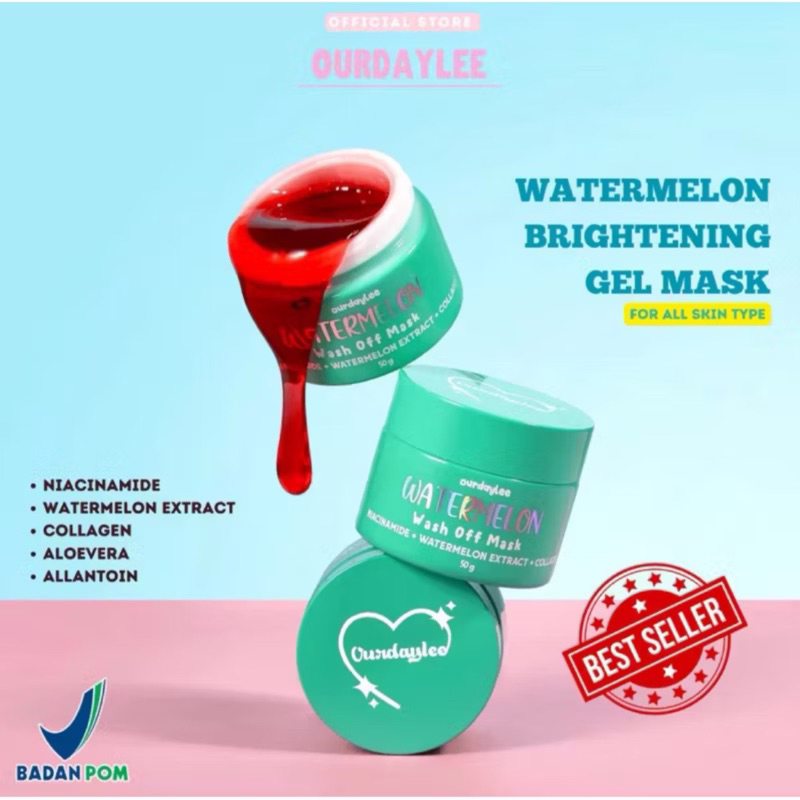 OURDAYLEE - Watermelon Wash Off Mask Ourdaylee 50g