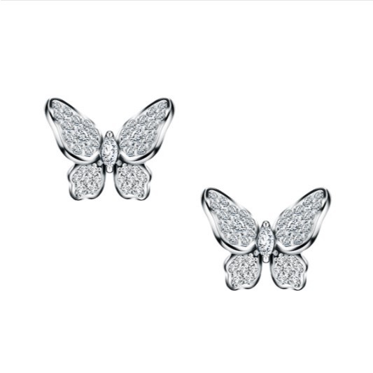 Frank & co. Flutter Essence Earrings | Anting Berlian Emas 18K Desain Elegan Terinspirasi Kupu-Kupu