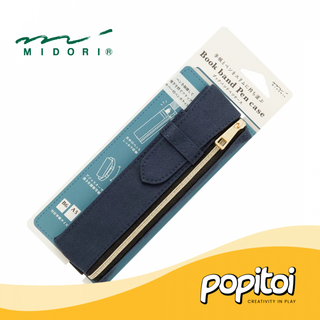 Midori Book Band Pen Case for B6 to A5 Notebook Accesories