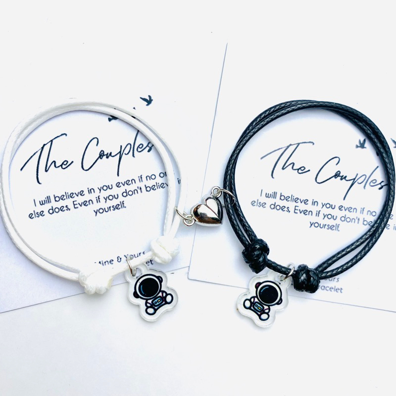NEW Gelang Couple Magnet Liontin ASTRONOT COUPLE Lucu Kekinian Sepasang | Couple Bracelet | Gelang C