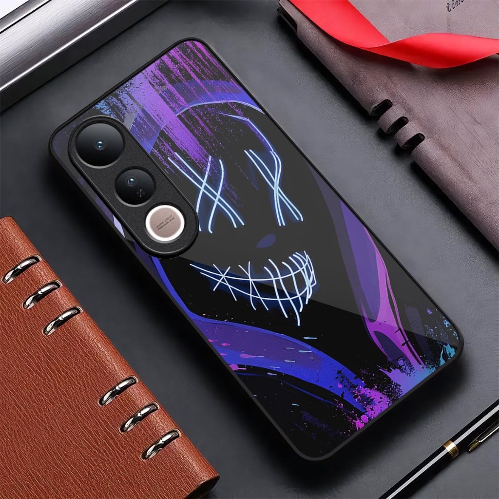 Case Glossy Vivo V50 lite terbaru - softcase vivo Aksesoris Ponsel Skin kondom hp - mika casing - ke