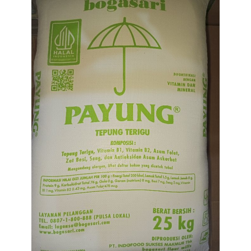 

Tepung Terigu Cap Payung 25 kg