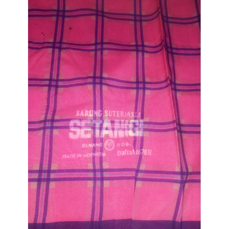 sarung bhs setanggi full sutra spunslik bekas minus