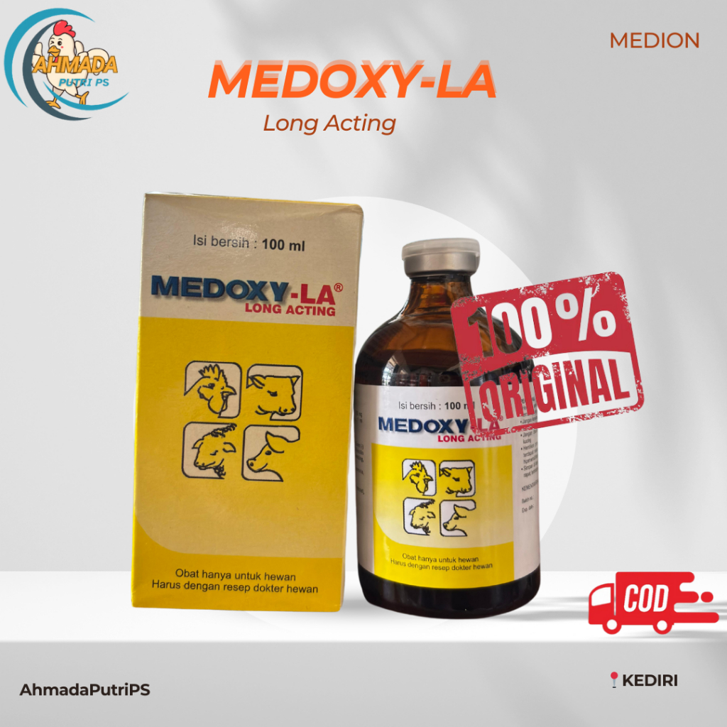 MEDOXY LA 100 ML & MEDOXY L 100 ML - ANTIBIOTIK TERNAK TERMURAH