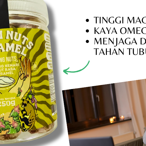 

Timurasa SNACK NIH Kenari Rasa Karamel 250gr