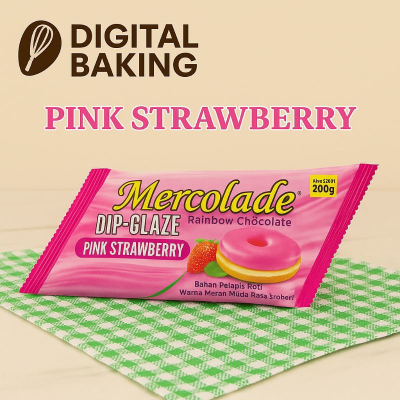 

Mercolade Dip Glaze Pink Strawberry 200gr (1pack isi 6pcs)