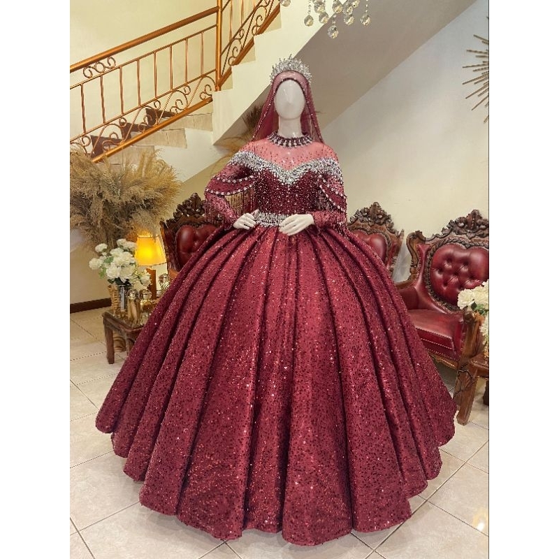 Gaun pengantin barbie premium / baju pengantin wanita mewah elegan / gaun pengantin