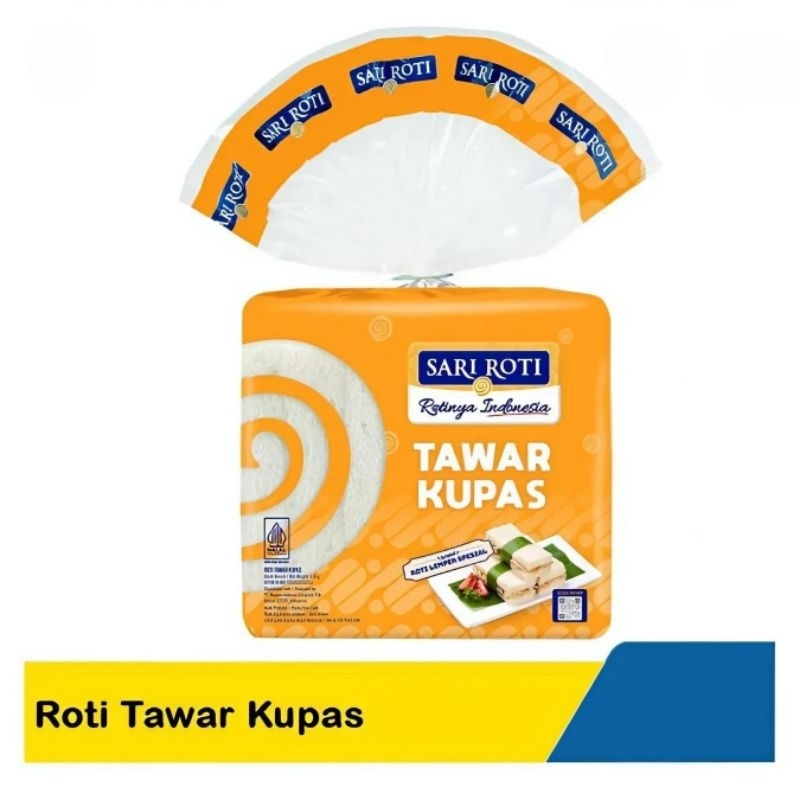 

Sari Roti Roti Tawar Kupas Extra Kalsium 200g