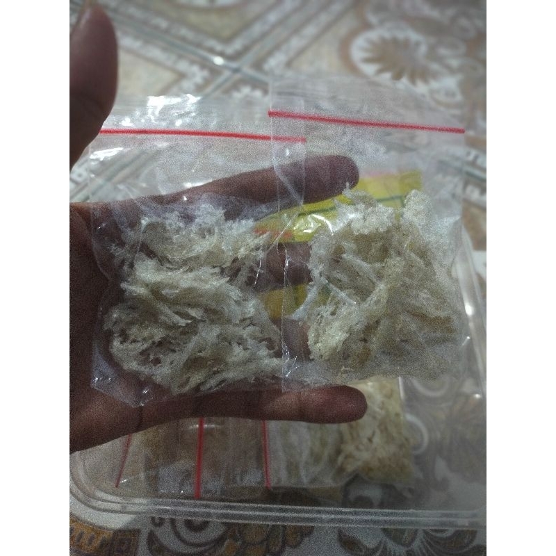 

sarang burung walet bersih kakian/ terian/patahan kecil natural per 5 gram