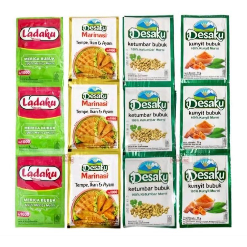 

Desaku bumbu marinasi/Ladaku/ketumbar/bawang putih bubuk/ ketumbar bubuk /Kunyit Bubuk/ Bawang kating