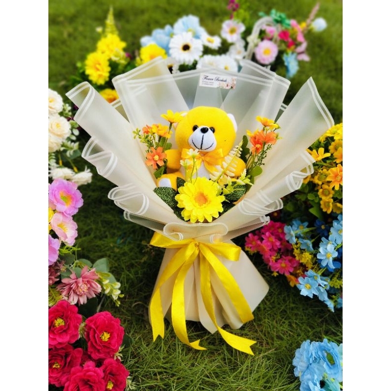 BUKET BONEKA/BUKET BUNGA/BUKET ULANG TAHUN/BUKET WISUDA/BUKET ULANG TAHUN