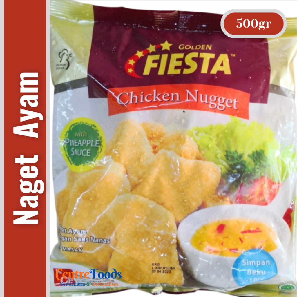 

Naget Ayam - Golden Chicken Nugget Fiesta | 500gr [ Harga Per BKS ]
