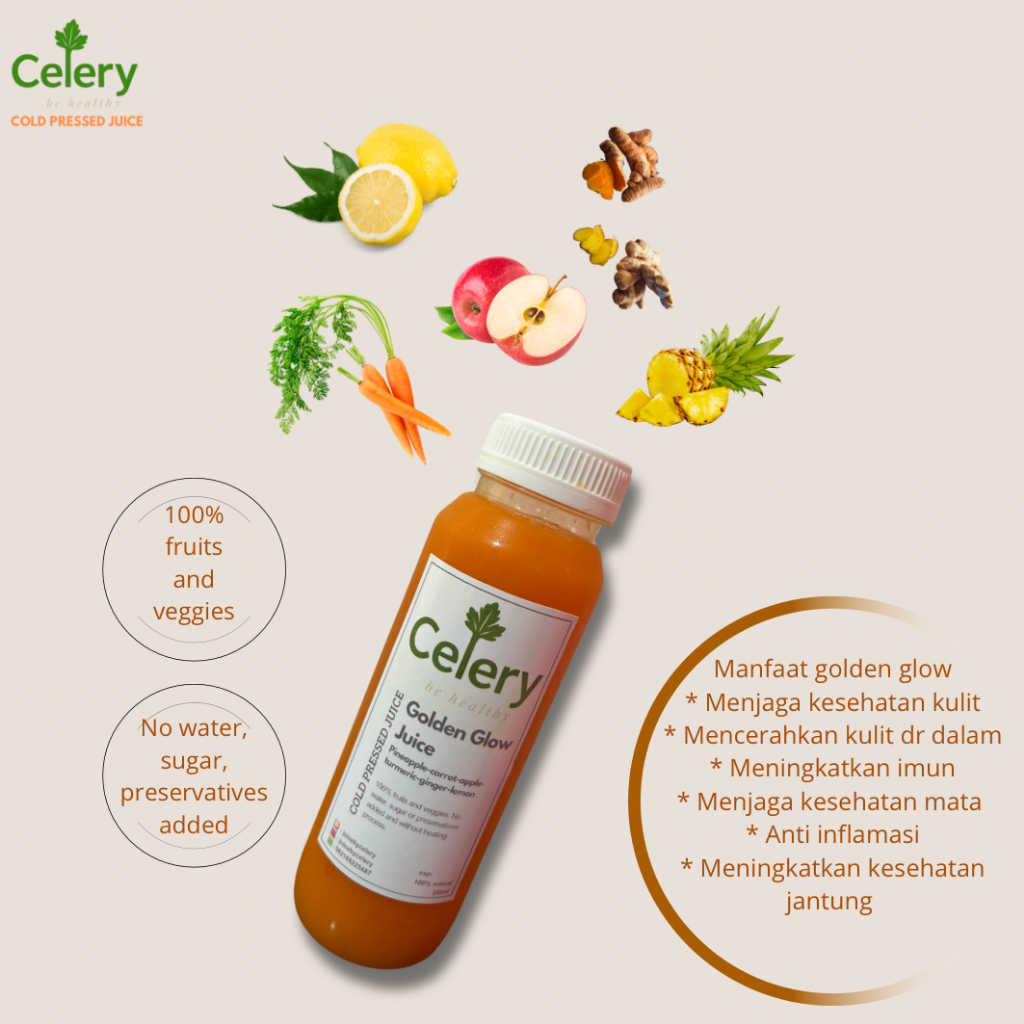 

Golden Glow Juice 250 ml | Cold Pressed Juice | 100 % Natural