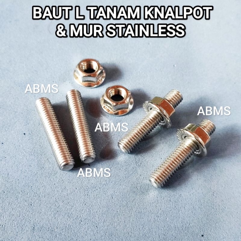 [NEW] BAUT L TANAM KNALPOT STAINLESS RX KING NINJA R RR SATRIA FU GSX SONIC MIO AEROX NMAX LEXI BAUT